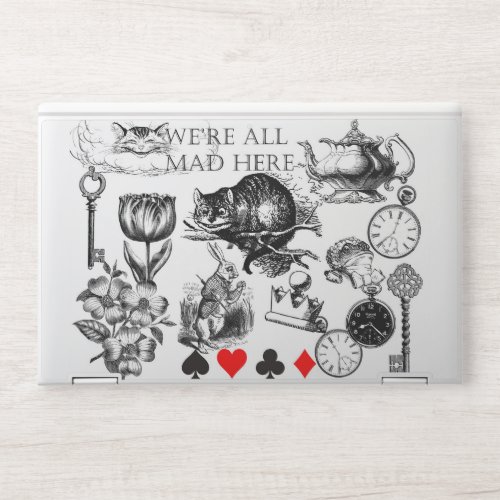 cheshire cat classic alice in wonderland art HP laptop skin