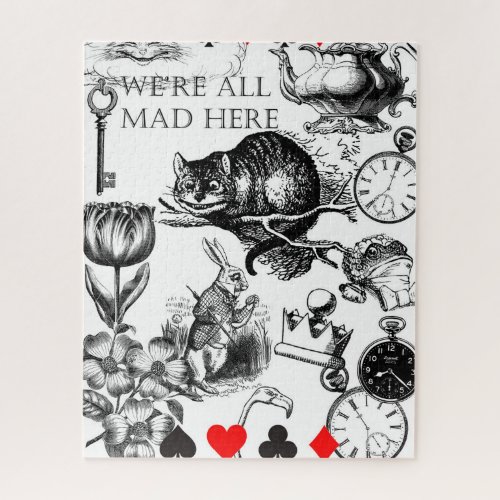 cheshire cat classic alice in wonderland art jigsaw puzzle