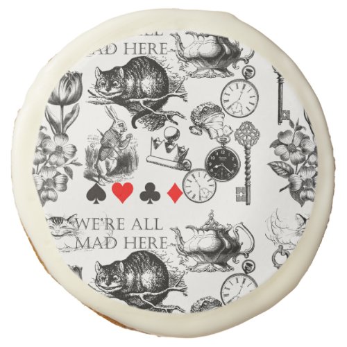 cheshire cat classic alice in wonderland art sugar cookie