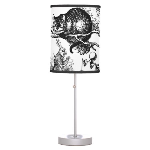 cheshire cat classic alice in wonderland art table lamp