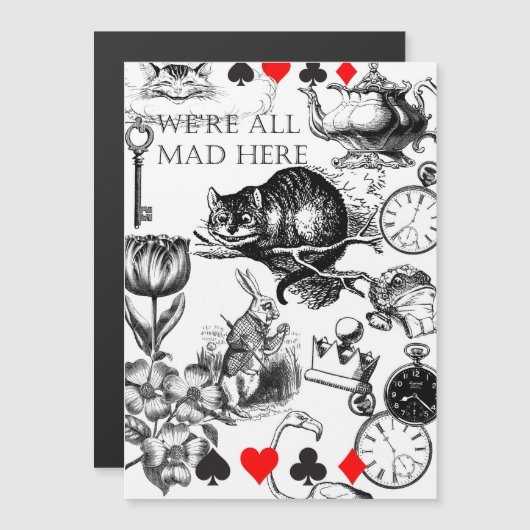 Cheshire Cat classic alice in wonderland mad (Front/Back)