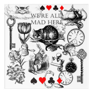 Cheshire Cat classic alice in wonderland mad Acrylic Print