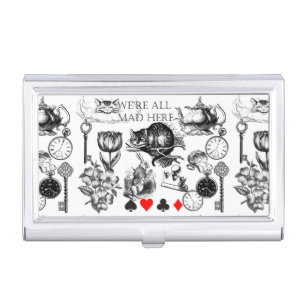 Cheshire Cat classic alice in wonderland mad Business Card Case