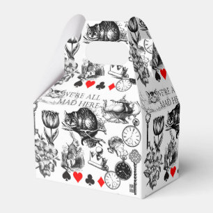 Cheshire Cat classic alice in wonderland mad Favor Boxes