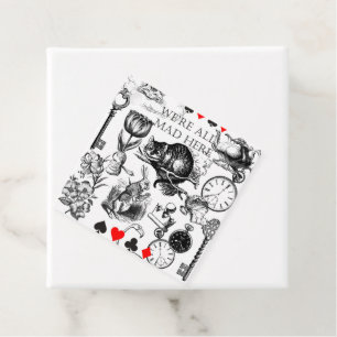Cheshire Cat classic alice in wonderland mad Favor Tags