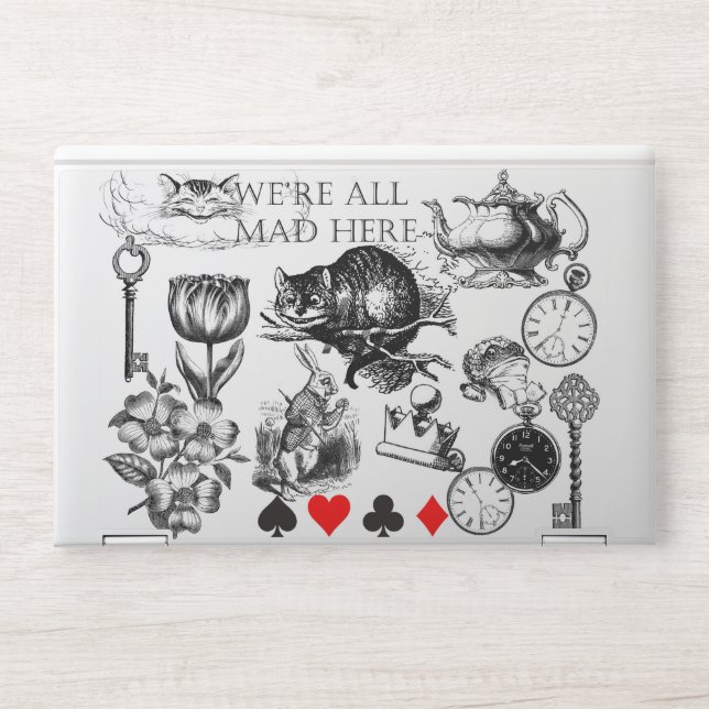 Cheshire Cat classic alice in wonderland mad HP Laptop Skin (Front)
