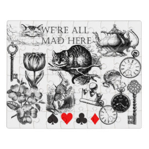 Cheshire Cat classic alice in wonderland mad Jigsaw Puzzle