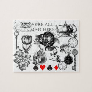 Cheshire Cat classic alice in wonderland mad Jigsaw Puzzle