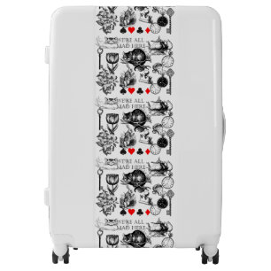 Cheshire Cat classic alice in wonderland mad Luggage