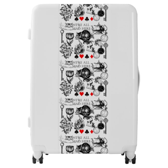 Cheshire Cat classic alice in wonderland mad Luggage (Front)