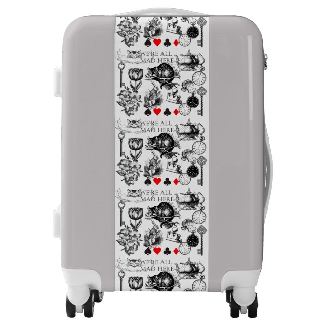 Cheshire Cat classic alice in wonderland mad Luggage (Front)