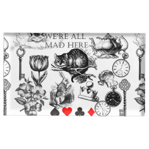 Cheshire Cat classic alice in wonderland mad Place Card Holder