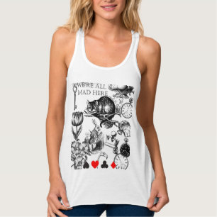 Cheshire Cat classic alice in wonderland mad Tank Top