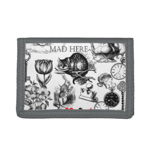 Cheshire Cat classic alice in wonderland mad Tri-fold Wallet