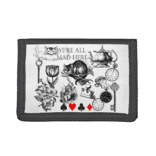 Cheshire Cat classic alice in wonderland mad Tri-fold Wallet