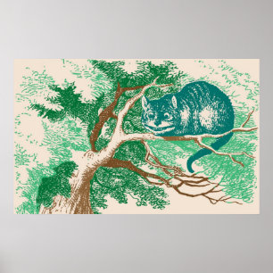 Cheshire Cat Color Poster