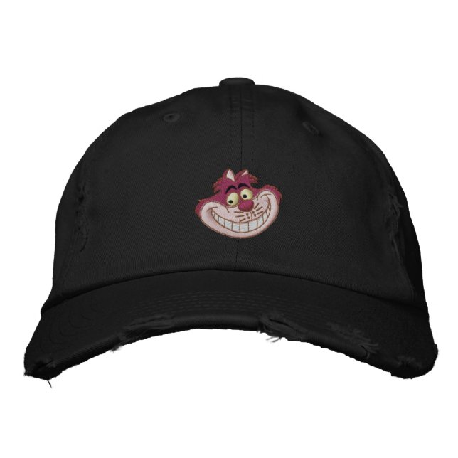 Cheshire Cat Embroidered Baseball Cap (Front)