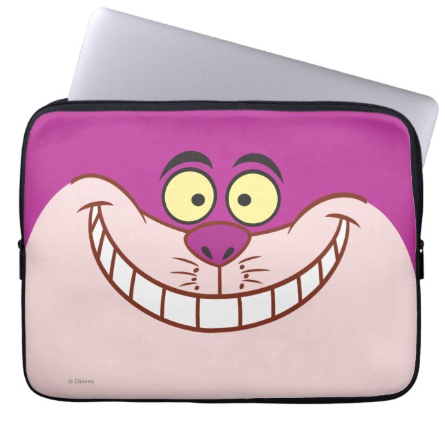 Cheshire Cat Face Laptop Sleeve (Front)
