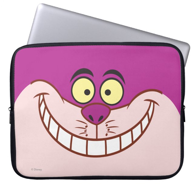 Cheshire Cat Face Laptop Sleeve (Front)