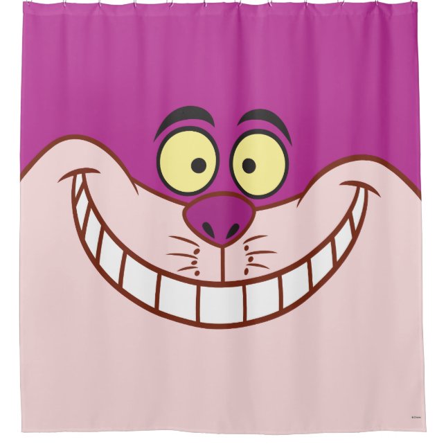 Cheshire Cat Face Shower Curtain (Front)