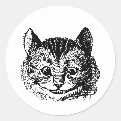 Cheshire Cat from Alice In Wonderland  Classic Round Sticker