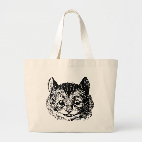 Cheshire Cat from Alice In Wonderland Totebag Large Tote Bag