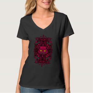 Cheshire Cat Gothic Alice In Wonderland Cat T-Shirt
