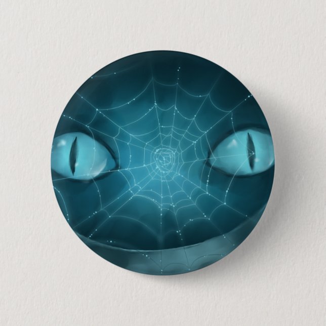 Cheshire Cat Grinning Button (Front)