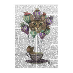 Cheshire Cat Hot Air Balloon Acrylic Print