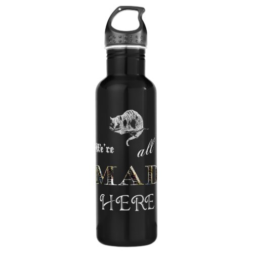 Cheshire Cat Mad Alice Stainless Steel Water Bottle