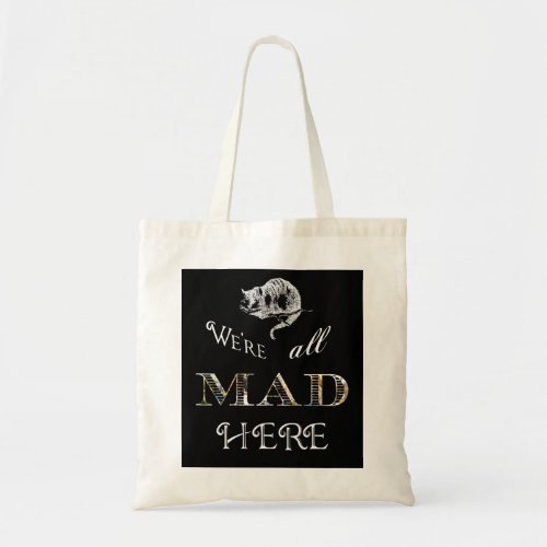 Cheshire Cat Mad Alice Tote Bag