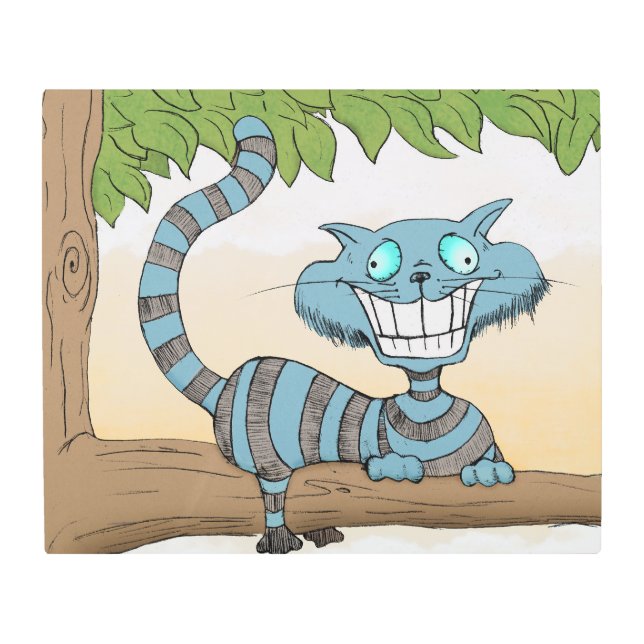 Cheshire Cat Metal Print (Front)