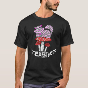 cheshire cat on Mushroom smoking bowl T-Shirt