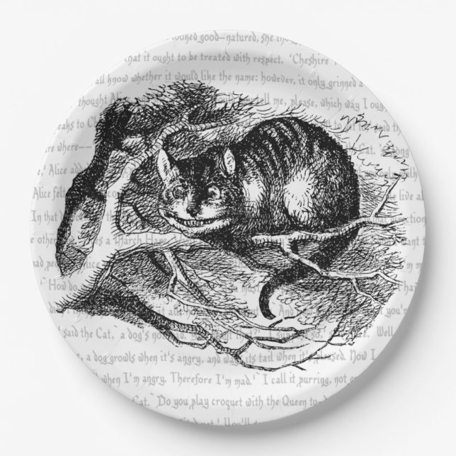 Cheshire Cat Paper Plates (Front)