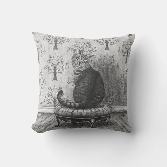 Cheshire Cat Pillow Alice in Wonderland Pillow (Front)
