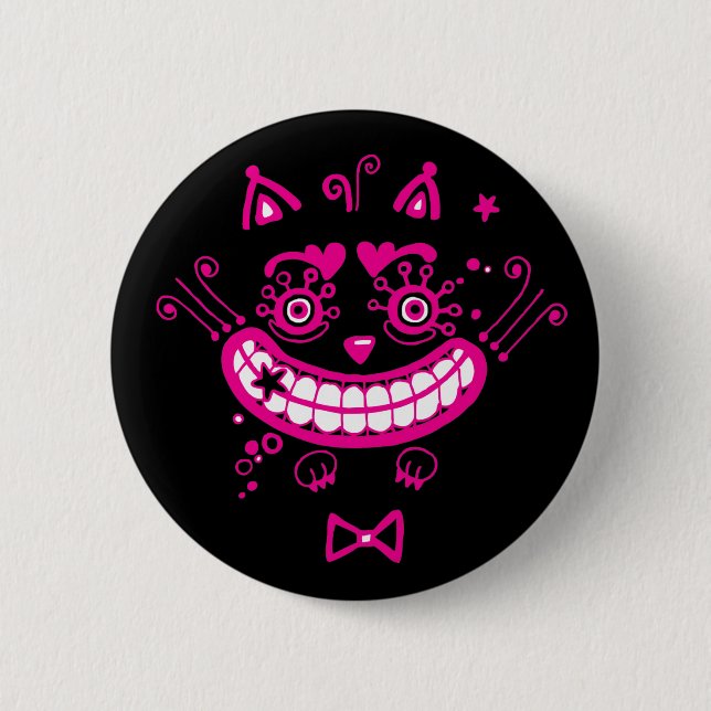 Cheshire Cat Pinback Button (Front)