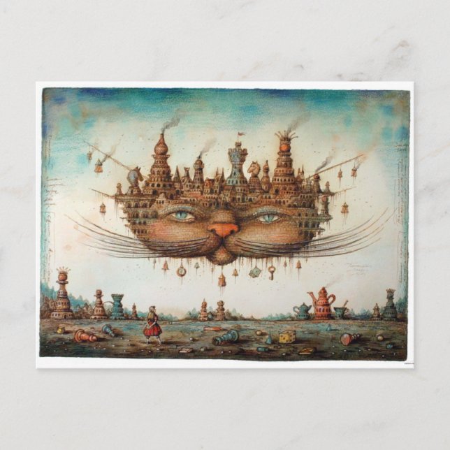 Cheshire Cat Postcard (Front)