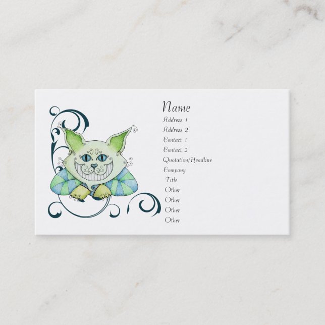 Cheshire Cat Profile Card (Front)