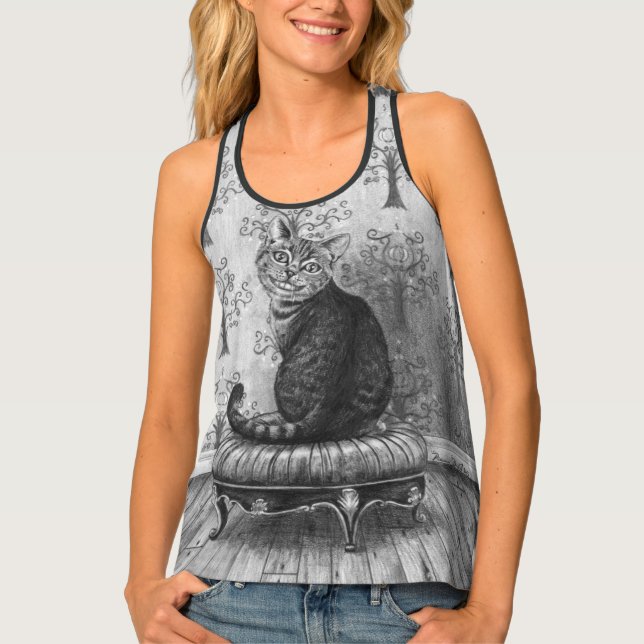 Cheshire Cat Racerback Tank Top (Front)