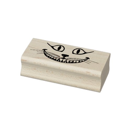 Cheshire Cat Rubber Stamp