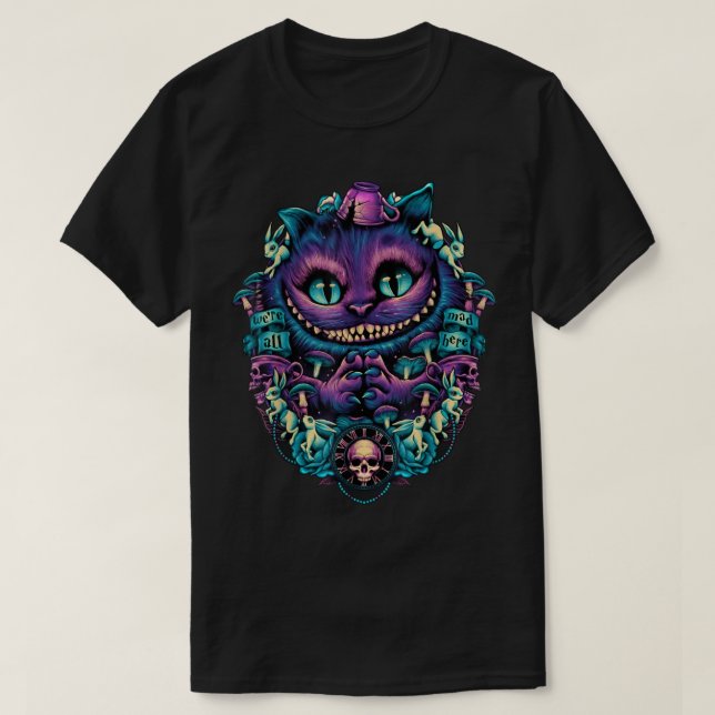 Cheshire Cat shirt Alice in Wonderland Graphic  (Design Front)