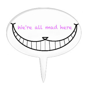 Cheshire Cat Smile Cake Topper