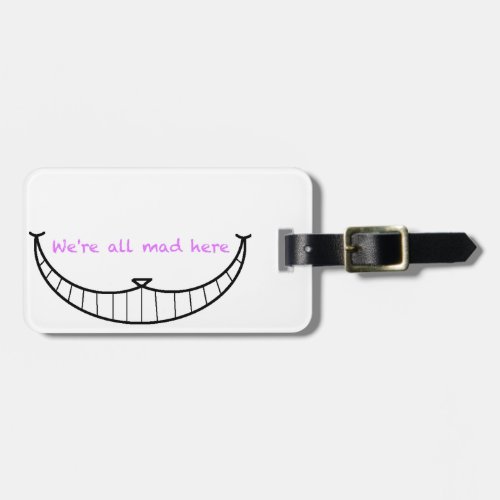 Cheshire Cat Smile Luggage Tag