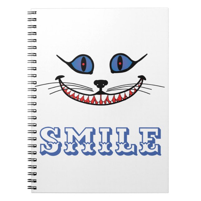 Cheshire Cat Smile  Notebook (Front)