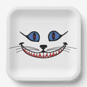 Cheshire Cat Smile Paper Plates