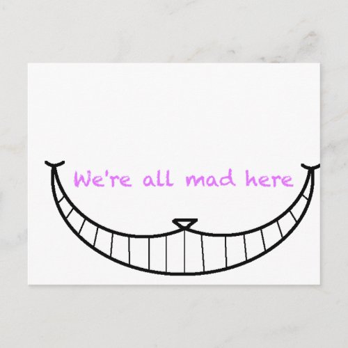 Cheshire Cat Smile Postcard