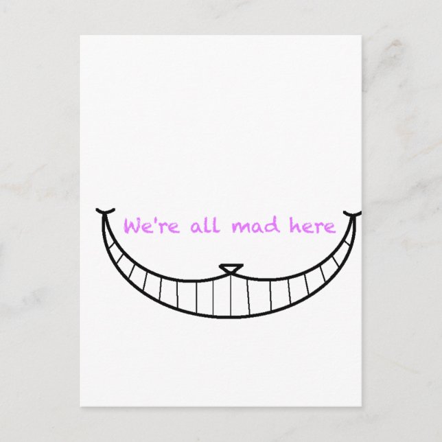 Cheshire Cat Smile Postcard (Front)