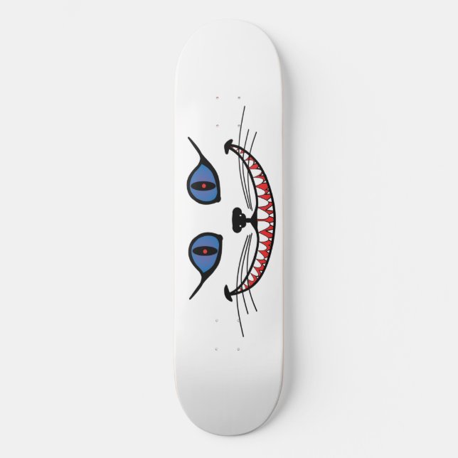 Cheshire Cat Smile  Skateboard (Front)