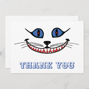 Cheshire Cat Smile Thank You Card
