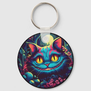 Cheshire Cat Smiling Alice in Wonderland Keychain